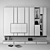 Modern TV Wall Set- 11: Stylish Living & Bedroom Solution 3D model small image 2