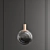 Contemporary Fog Pendant Light 3D model small image 1