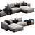 Modern Indera Sintese Sofa 3D model small image 1