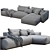 Modern Indera Sintese Sofa 3D model small image 4