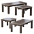 Arabic Style Tables | Unique Dimensions 3D model small image 1