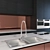 Sleek Black Kitchen: 3DMax2016 3D model small image 4