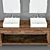 Modern 4-Piece Bathroom Furniture Set 3D model small image 3