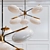 Mushroom Bliss 6-Light Chandelier 3D model small image 1