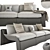 Luxury BUGATTI Chiron Sofa: Exquisite Design for Unparalleled Comfort 3D model small image 1