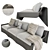 Luxury BUGATTI Chiron Sofa: Exquisite Design for Unparalleled Comfort 3D model small image 2