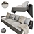 Luxury BUGATTI Chiron Sofa: Exquisite Design for Unparalleled Comfort 3D model small image 5