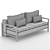 Modern Kingblood Sofa: 194x93x86cm 3D model small image 2