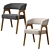 Sophisticated Bern Chair: Elegant Comfort in Grey, Beige, and Dark Brown 3D model small image 2