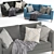 Modern Scandinavian Sofa Karlstad - Elegant Comfort 3D model small image 2