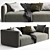 Poliform Shangai Modern Sofa 3D model small image 2