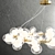 Golden Glass Pendant Light 3D model small image 2