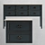 Vintage Six Drawer Console: Elegant Storage Solution 3D model small image 2