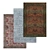 Versatile 3-Piece Carpet Set 3D model small image 1