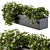 Sleek White Flower Planter 3D model small image 1