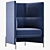 Nichetto Studio Algon High Back Chair: Sleek Design for Ultimate Comfort 3D model small image 1