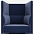 Nichetto Studio Algon High Back Chair: Sleek Design for Ultimate Comfort 3D model small image 3