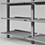 Metallic Kitchen/Living Room Shelving 3D model small image 3