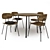 Modern Agave Dining Chair 3D model small image 1