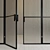 Minimalist Glass Door Partition 3D model small image 3