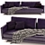 Sleek Modern Poliform Mondrian Sofa 3D model small image 2