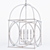 Elegant Circle Lattice Hanging Lantern 3D model small image 3