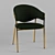 Elegant Velvet Alice Chair 3D model small image 1