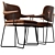 Elegant Modern Dining Chair 3D model small image 2