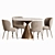 Elegant Greer Dining Set 3D model small image 3