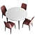 Versatile Folding Dining Table 3D model small image 4