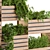 Outdoor Oasis Planter Box Set 3D model small image 2