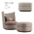 Contour Club: Elegant and Intimate Armchair 3D model small image 2