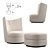 Contour Club: Elegant and Intimate Armchair 3D model small image 4