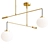 Sleek Brass Pendant Lamp 3D model small image 3