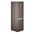 Samsung RB7000 RB41R7847DX 595х650х2016 - Sleek and Spacious Refrigerator 3D model small image 3