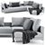 Eilersen Plano Modern Sofa 3D model small image 2