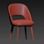 Elegant Baxter Colette Dining Chair 3D model small image 3