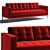 Modern and Sleek B&B Italia Ac Lounge Sofa 3D model small image 1