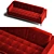 Modern and Sleek B&B Italia Ac Lounge Sofa 3D model small image 3