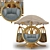 Fungi Hangout Seats 3D model small image 6