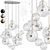 Bolle Circular Chandelier 24 Bubble: Stunning Lighting Statement 3D model small image 1