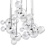 Bolle Circular Chandelier: Elegant Illumination for Modern Spaces 3D model small image 3