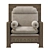 Arabic-inspired Armchair: Elegant and Comfortable 3D model small image 3