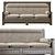 Arabic-inspired Sofa: Elegant & Spacious 3D model small image 2