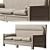 Arabic-inspired Sofa: Elegant & Spacious 3D model small image 3