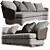 Luxurious Minotti Lawson Sofa 3D model small image 2