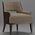 Sleek Salon Lounge Chair 3D model small image 2