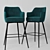 Title: Modern Corona Bar Chair 3D model small image 6