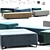 Stylish New York Poliform Pouf Set 3D model small image 2