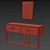 Osaka Modern Console Table 3D model small image 2